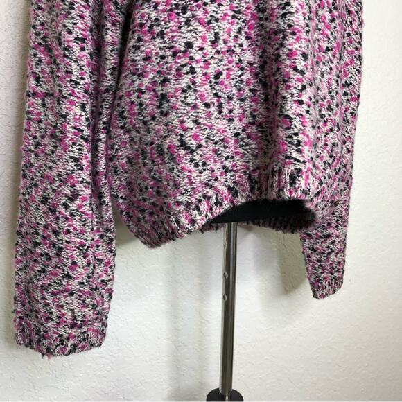 Ted Baker London Bbetsy pink black white cropped wool sweater size 5 or 14 NWT - Picture 6 of 15